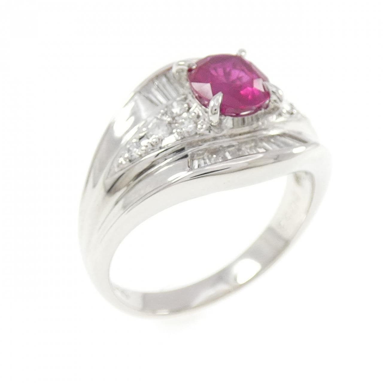 PT900 ルビー リング 1.00CT