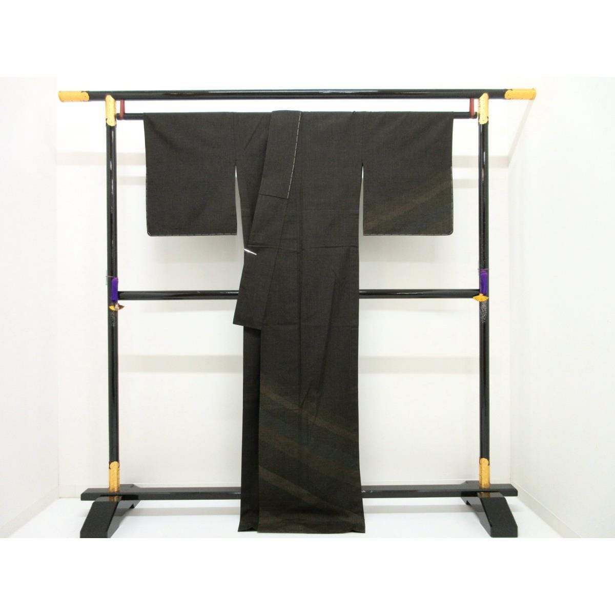 [Unused items] Single layer Tsumugi woven visiting kimono