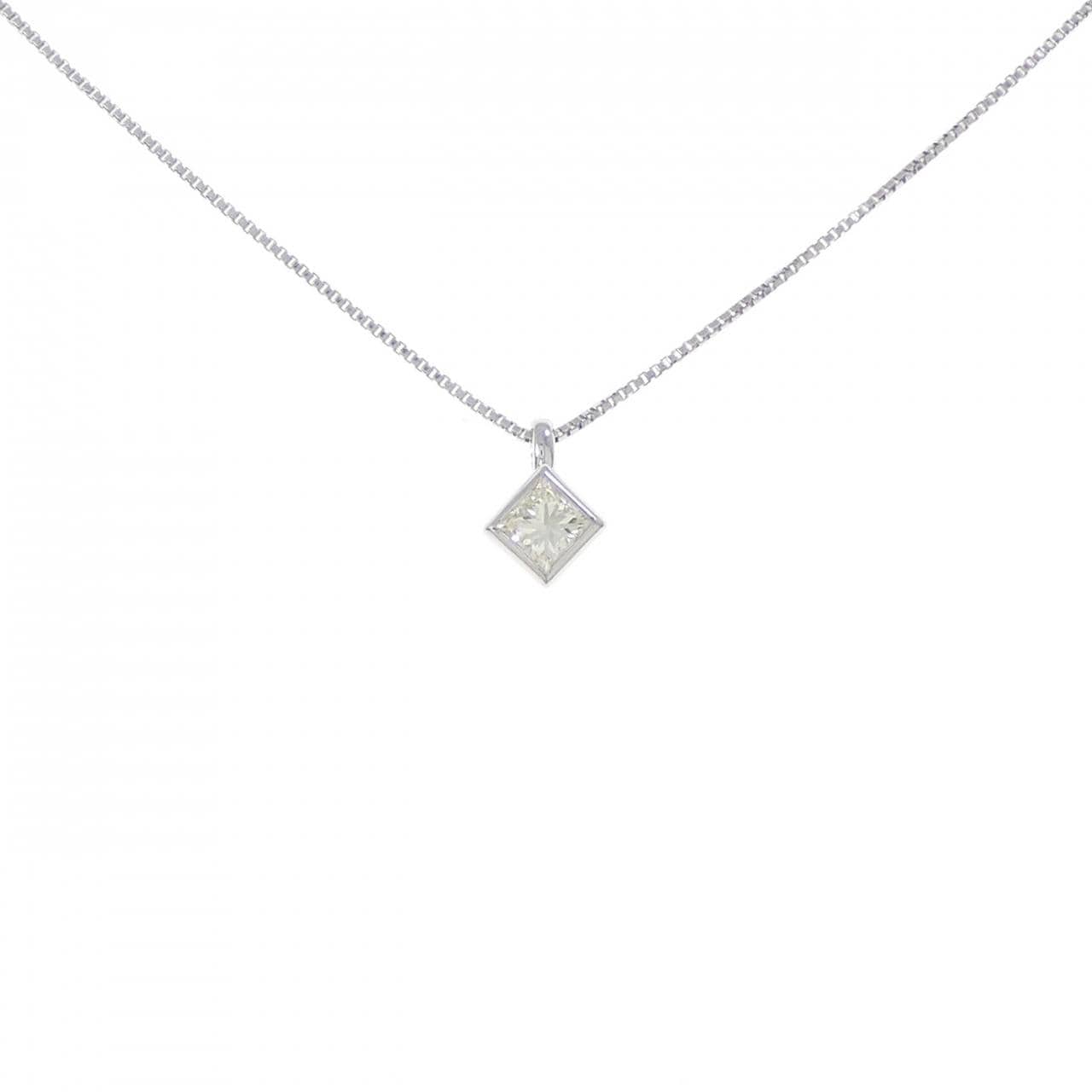 K18WG ダイヤモンド ネックレス 0.25CT