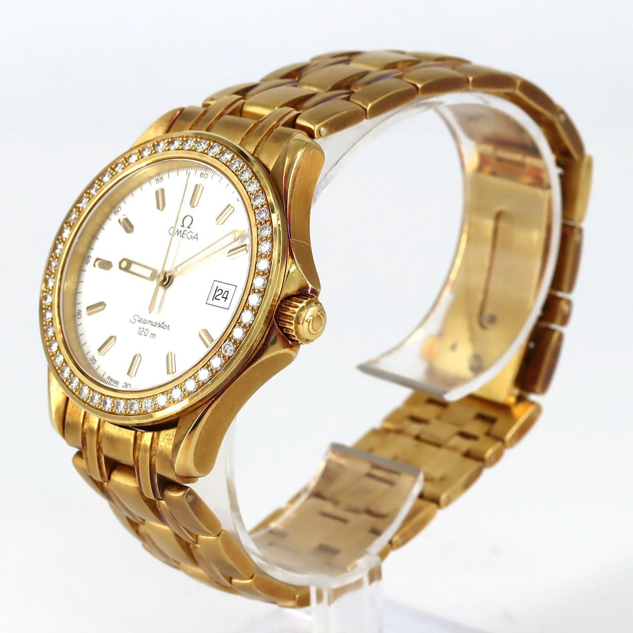 【ノーメンテナンス還元価格】オメガ シーマスター120 YG/D 2115.21 YG クォーツ