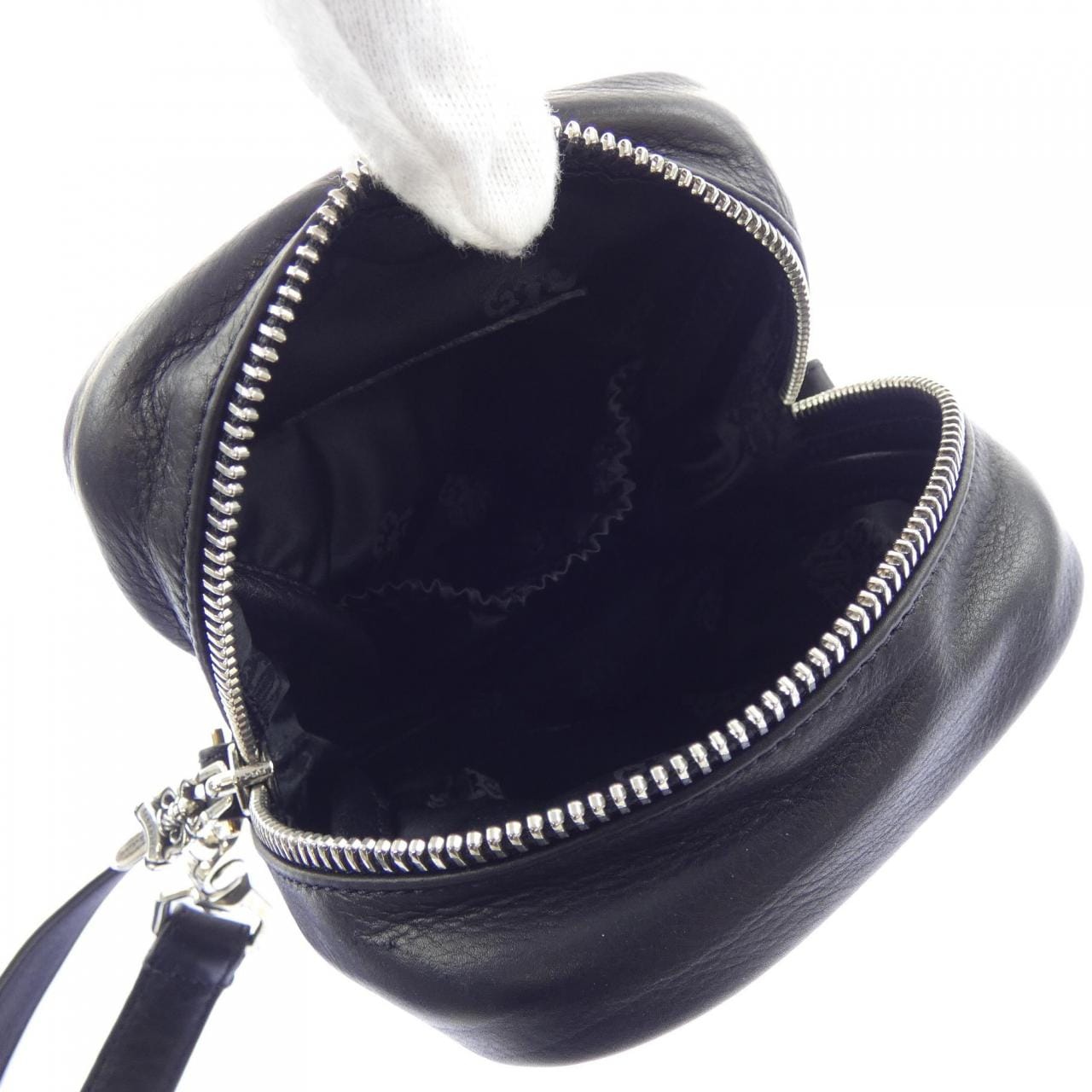 クロムハーツ CHROME HEARTS セメタリークロスパッチ TAKA MINI LTHR BAG