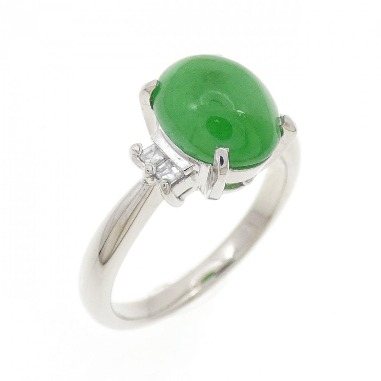 PT900 ヒスイ リング 2.42CT