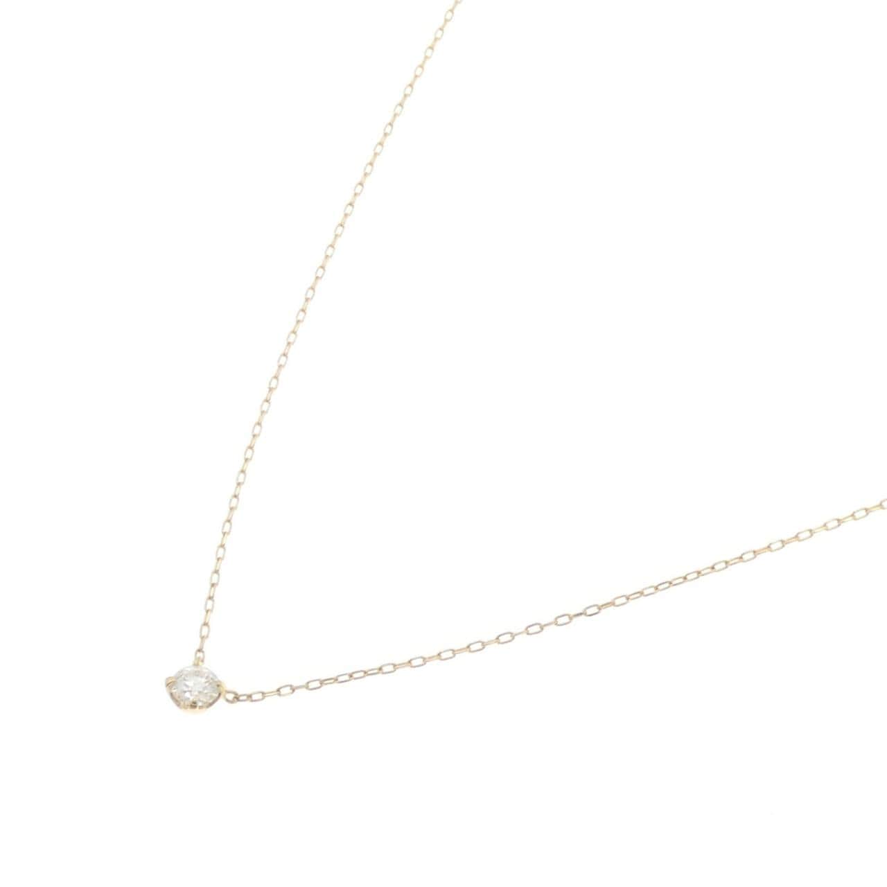 K18YG ダイヤモンド ネックレス 0.315CT H SI2 3EXT