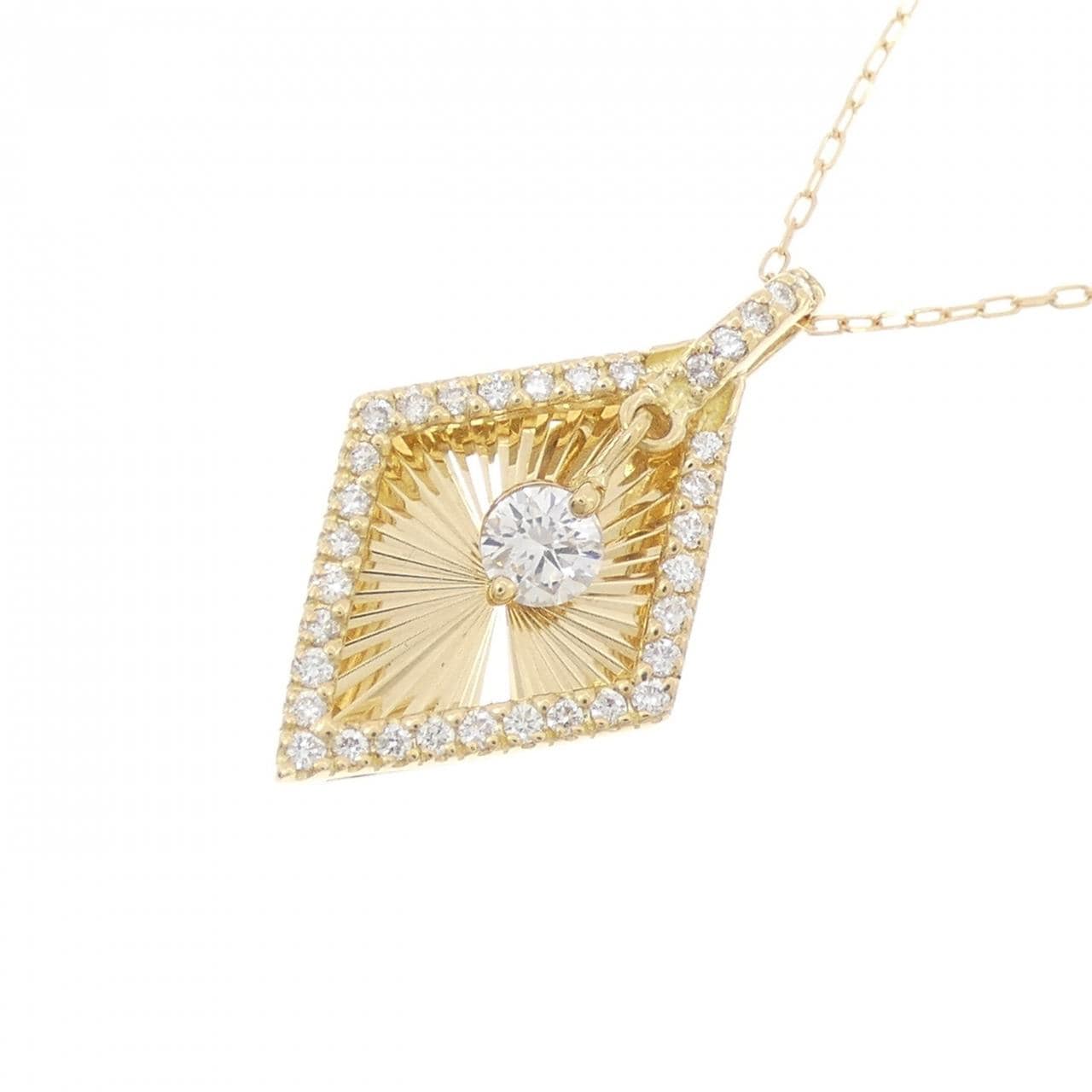 K18YG ダイヤモンド ネックレス 0.40CT
