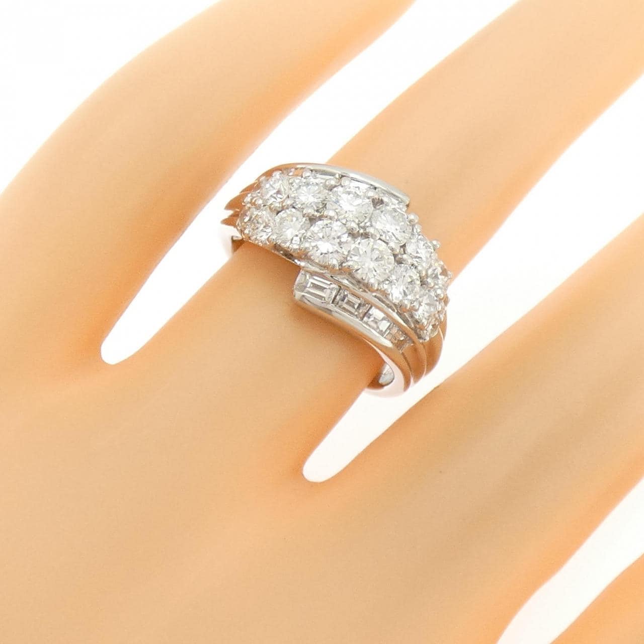 PT900 ダイヤモンド リング 1.88CT
