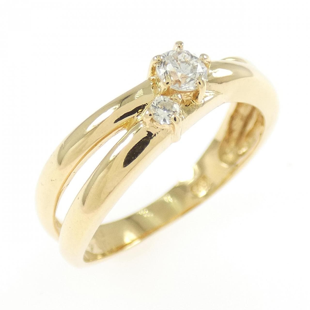 K18YG ダイヤモンド リング 0.14CT