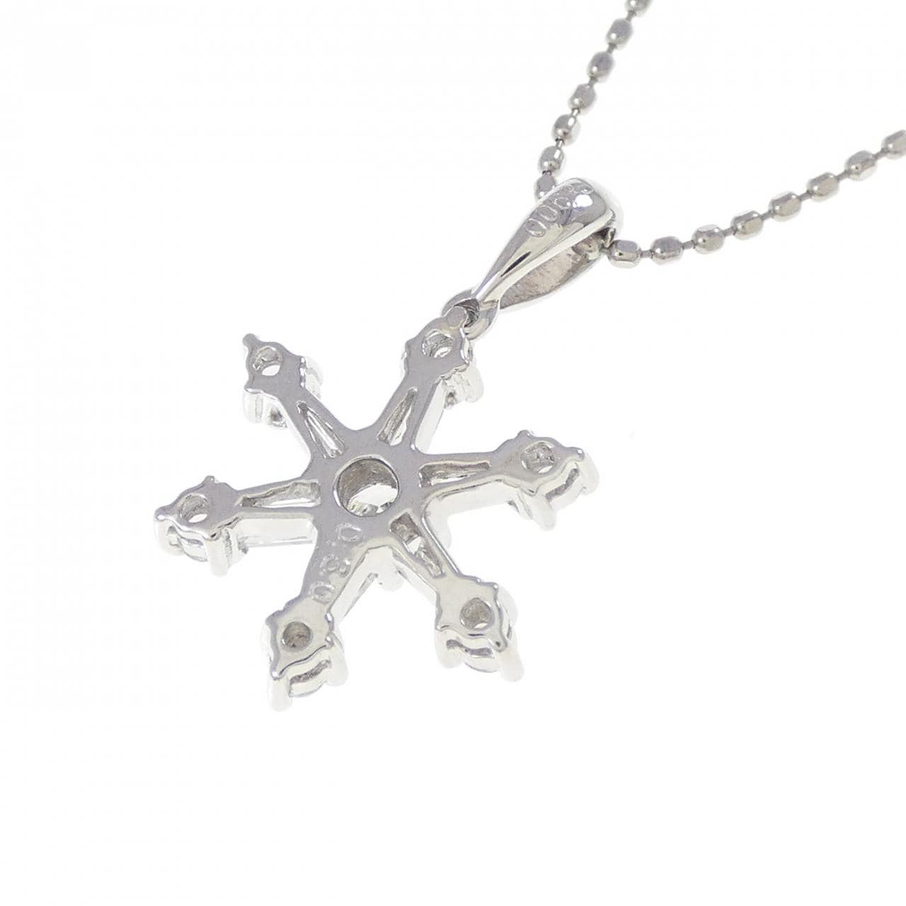 PT900/PT850 Snowflake Diamond Necklace 0.30CT