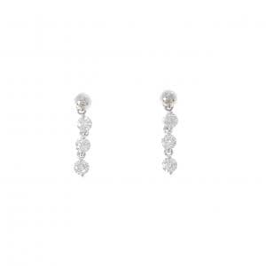 PT900 ダイヤモンド ピアス 0.473CT