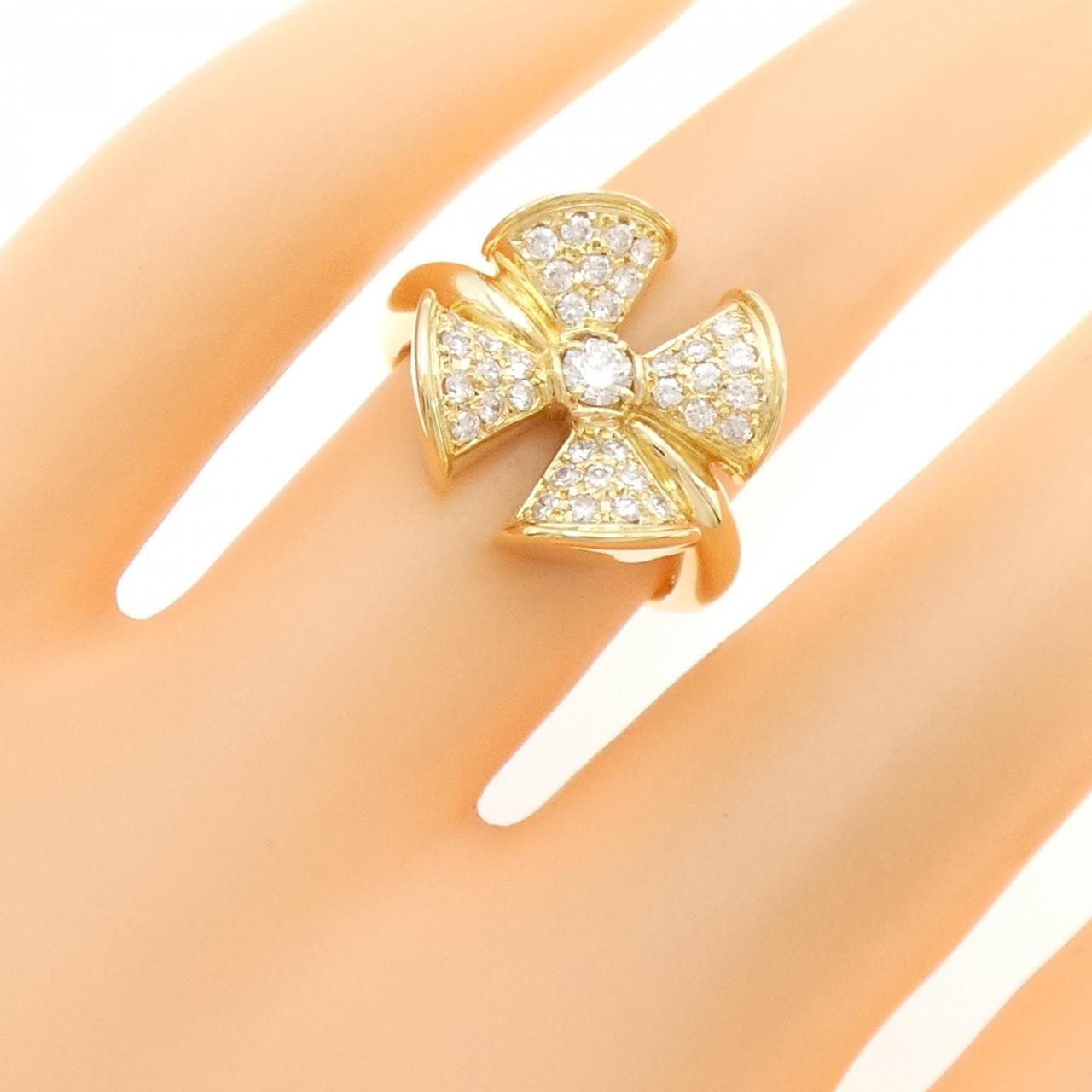 K18YG ダイヤモンド リング 0.47CT