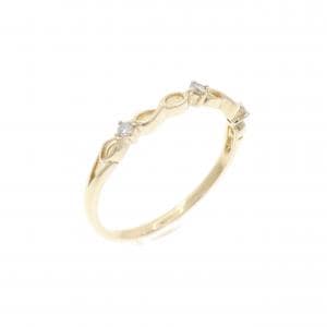 K10YG ダイヤモンド ピンキー リング