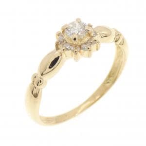 K18YG ダイヤモンド リング 0.18CT