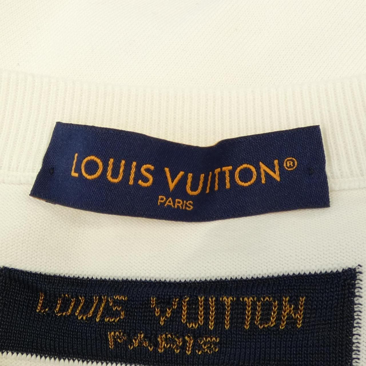 ルイヴィトン LOUIS VUITTON モノグラムコミックスインターシャショートスリーブクルーネック HON97WHA0 ニット