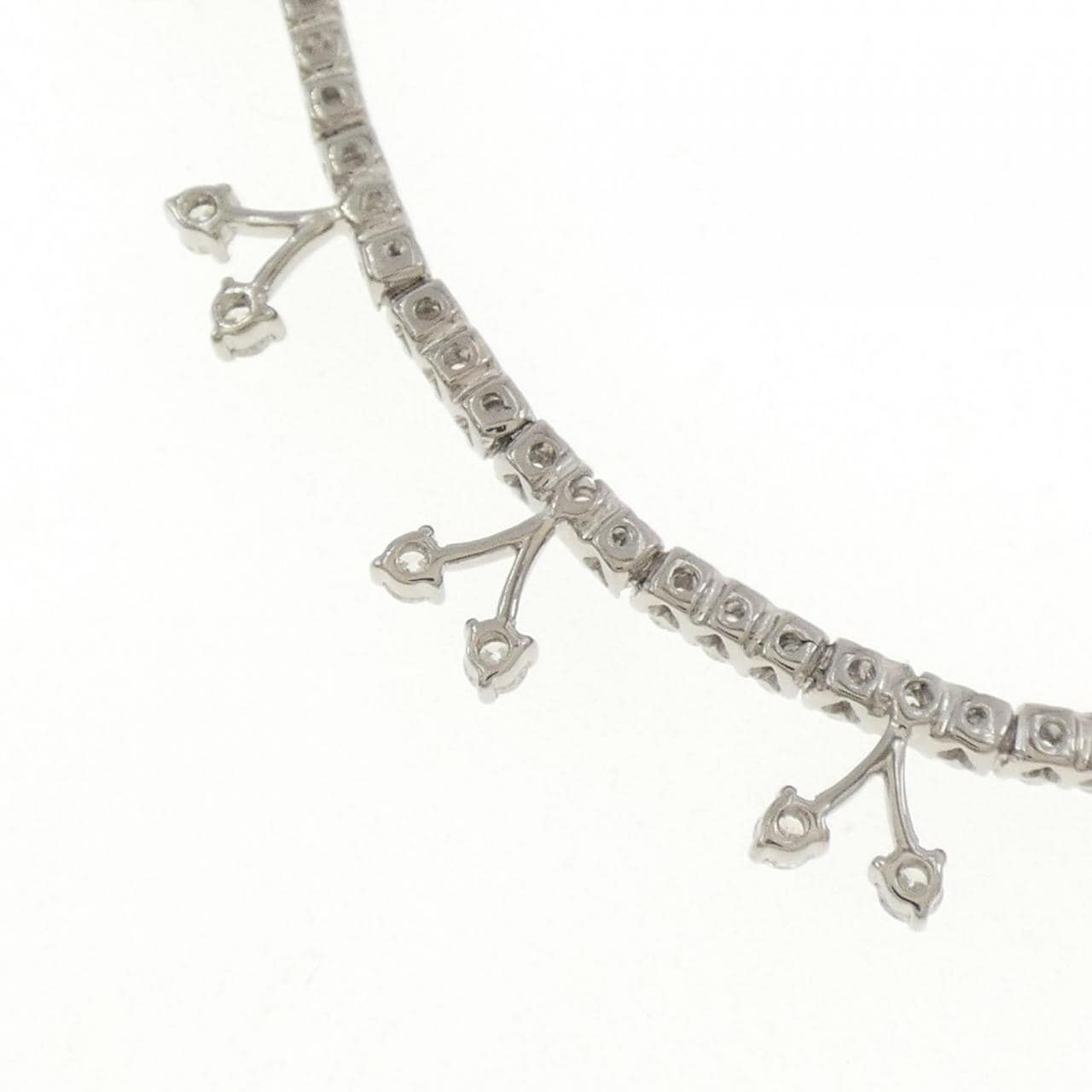 K18WG ダイヤモンド ネックレス 2.46CT