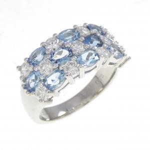 PT900 アクアマリン リング 1.34CT