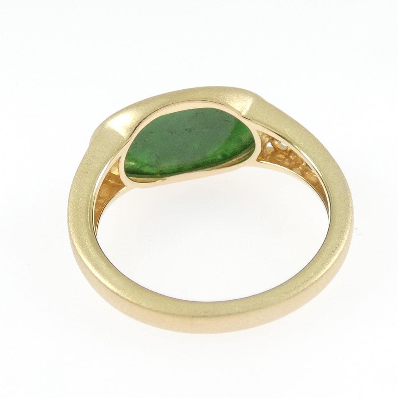 K18YG ヒスイ リング 2.15CT