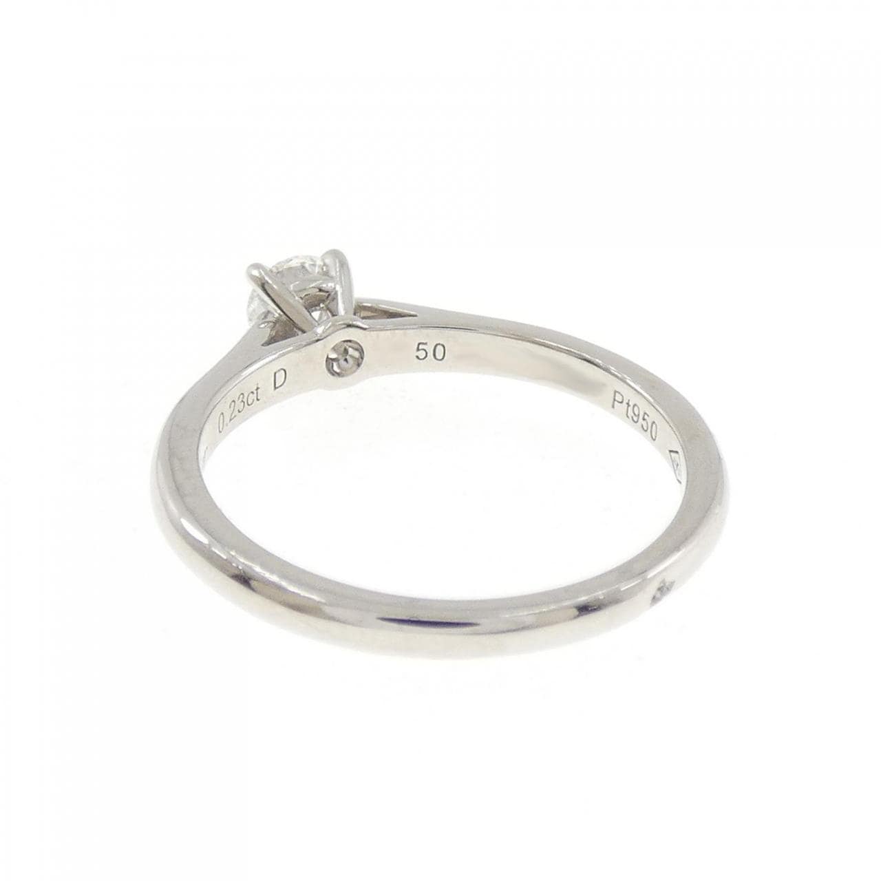 カルティエ 1895 ソリテール リング 0.23CT E IF 3EXT