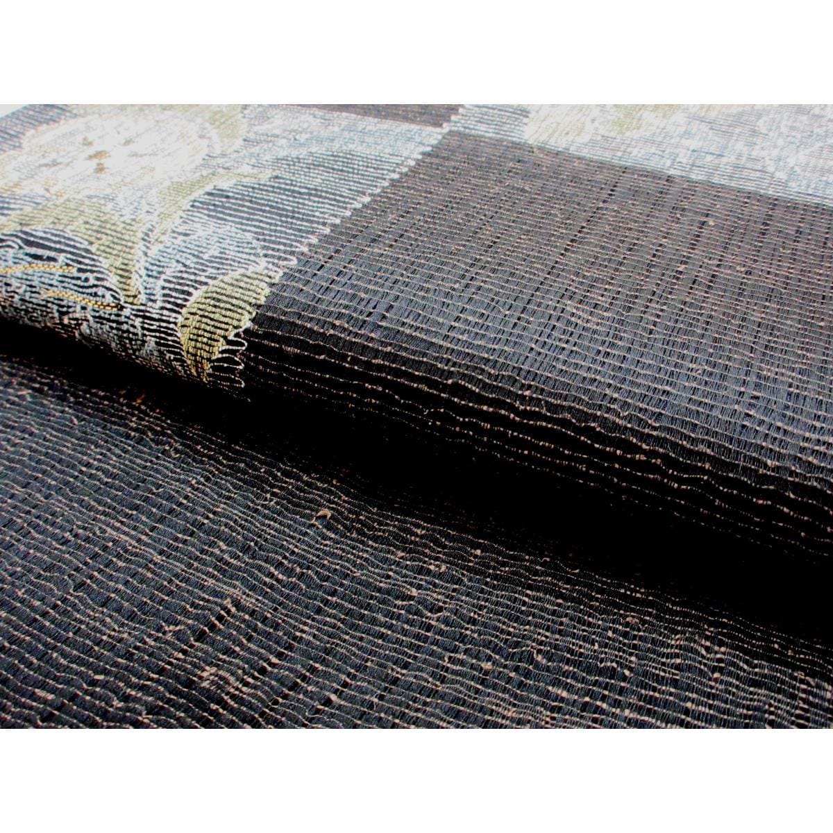 夏袋帯　透かしすくい織