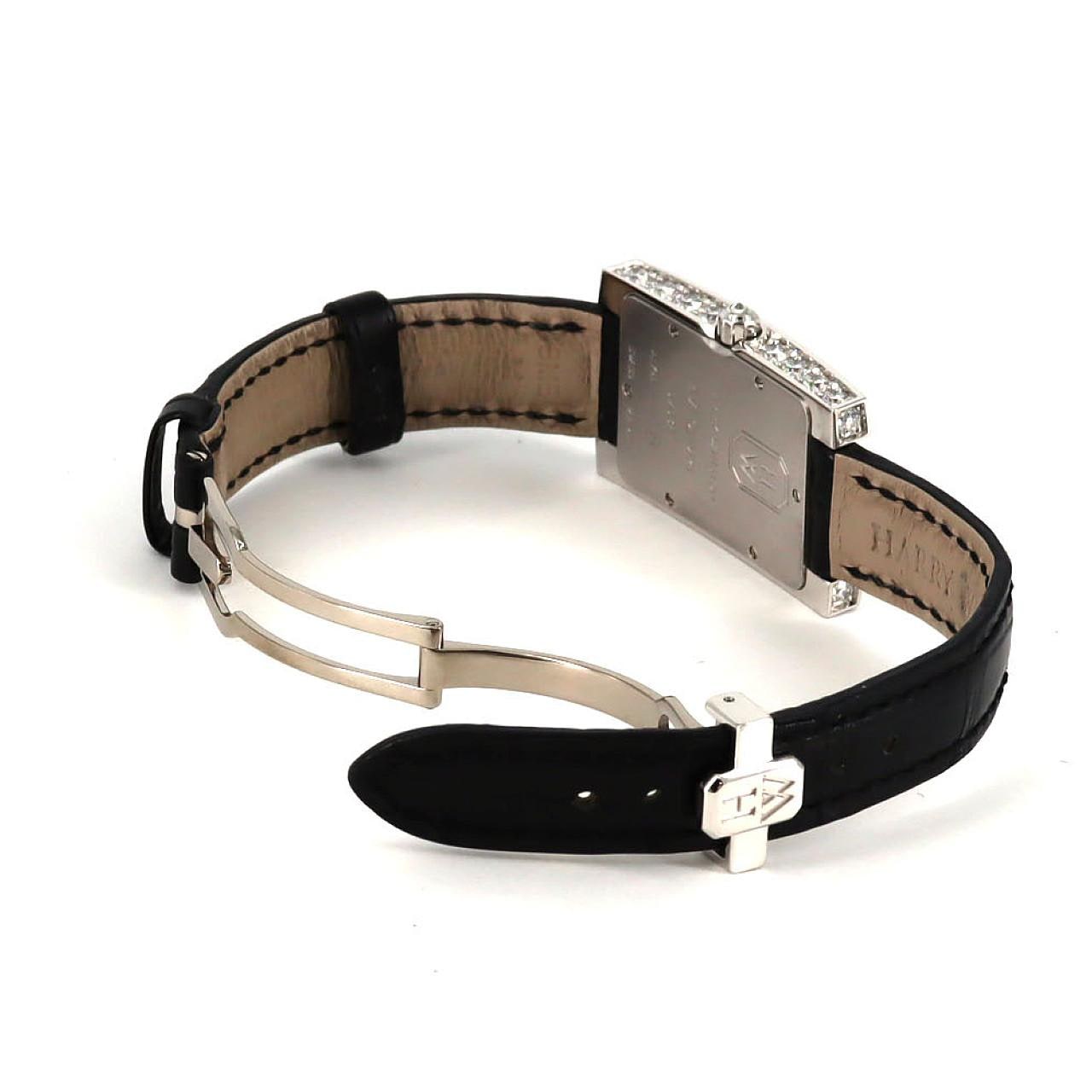 ハリーウィンストン アヴェニューエリプティック WG/D･センターパヴェ 310LQW/AVEQHM21WW241 WG クォーツ