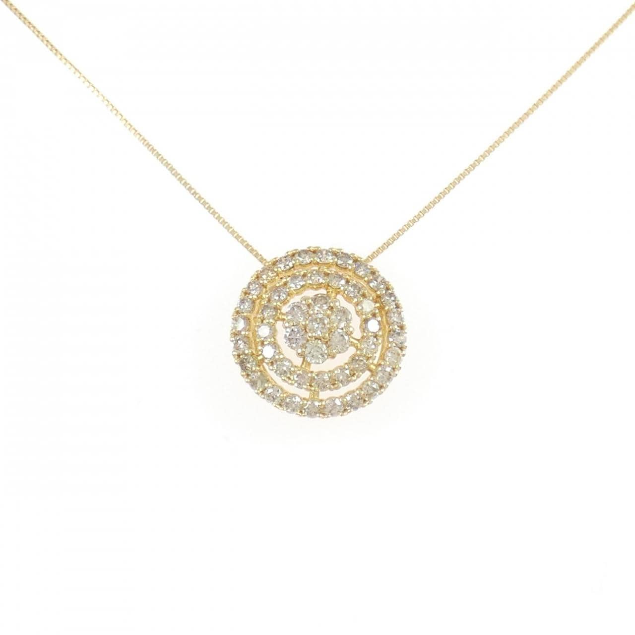 K18YG ダイヤモンド ネックレス 0.75CT
