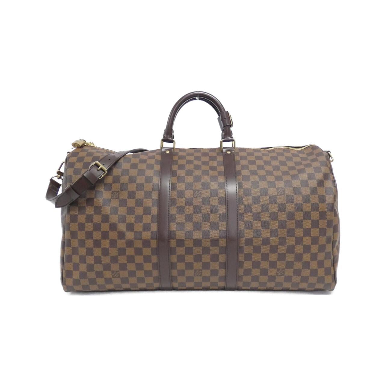 LOUIS VUITTON Damier Keepall Bandouliere 55cm N41414 Boston Bag