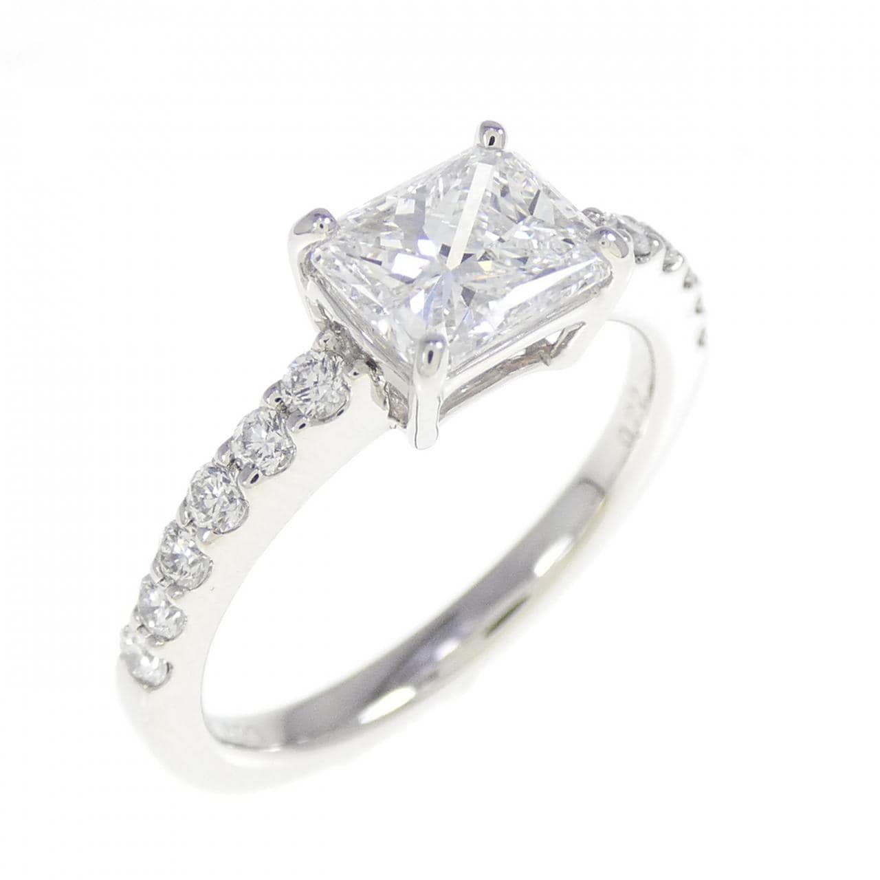 【リメイク】PT900 ダイヤモンド リング 1.023CT F VS1 ファンシーカット