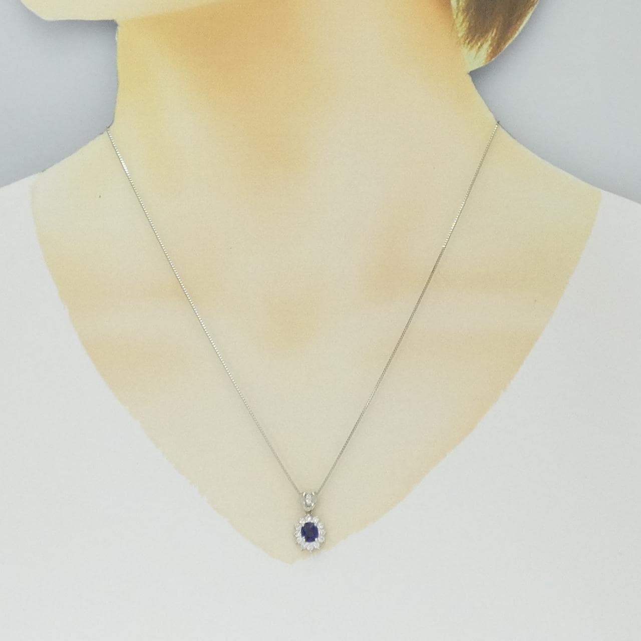 PT900/PT850 サファイヤ ネックレス 0.51CT