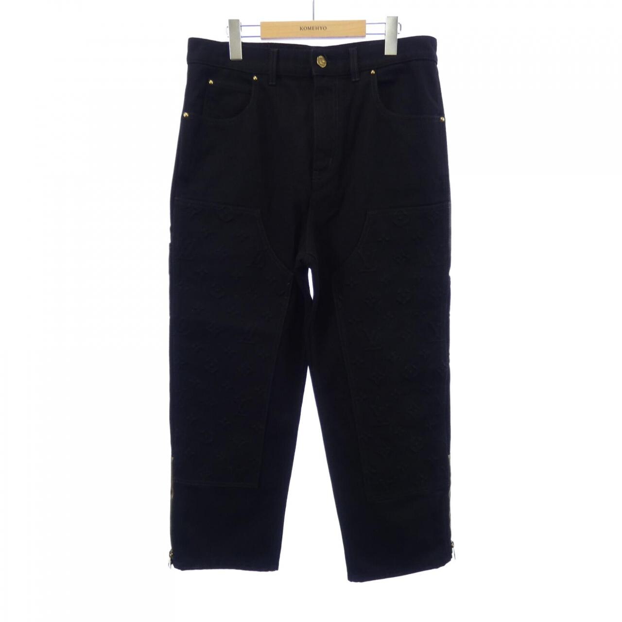 ルイヴィトン LOUIS VUITTON モノグラムディテールカーペンターデニムパンツ HND10WOK4 ジーンズ