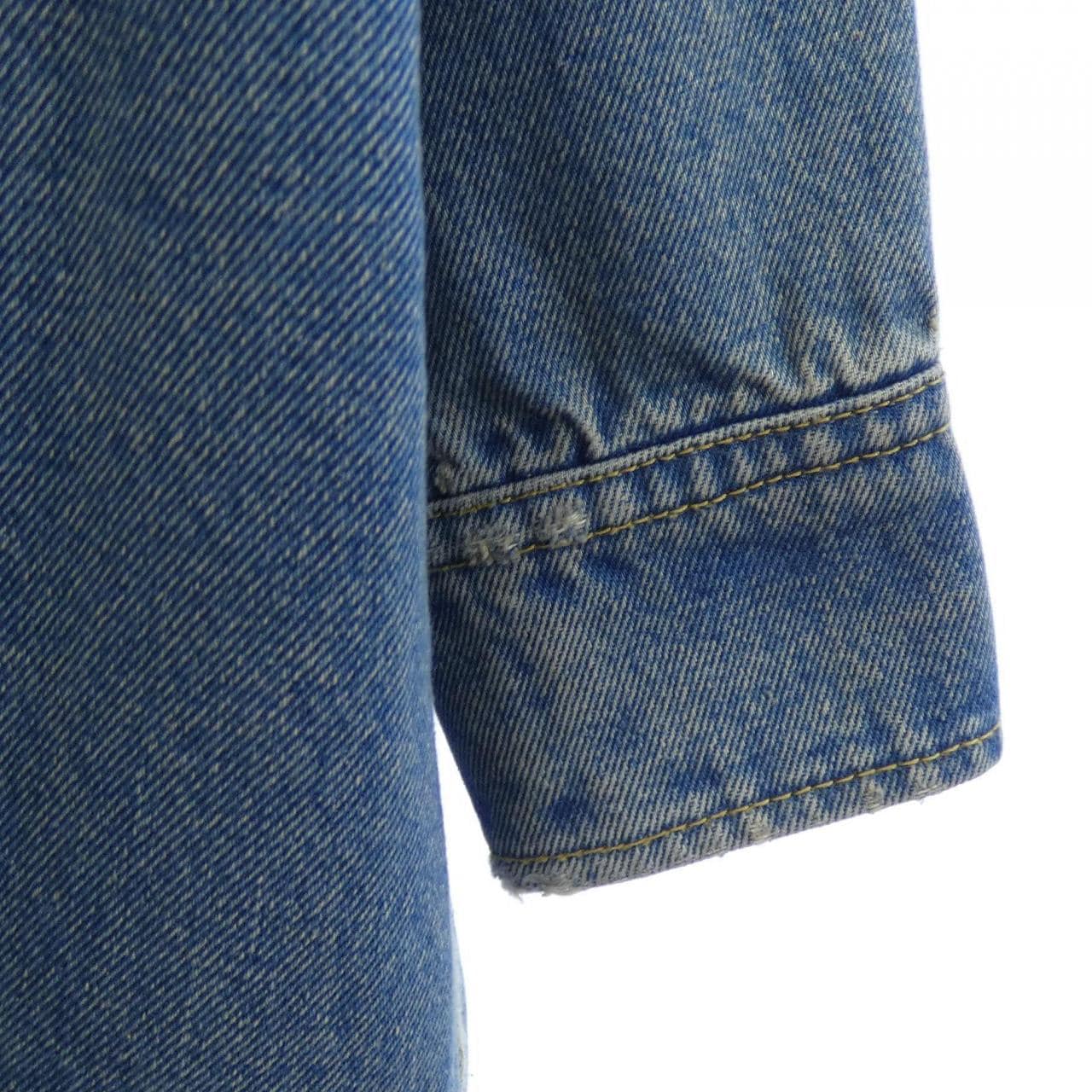 プラダ PRADA オーバーサイズ オーガニックデニム トライアングルロゴ GFC036 SOOO 13Z6 シャツ