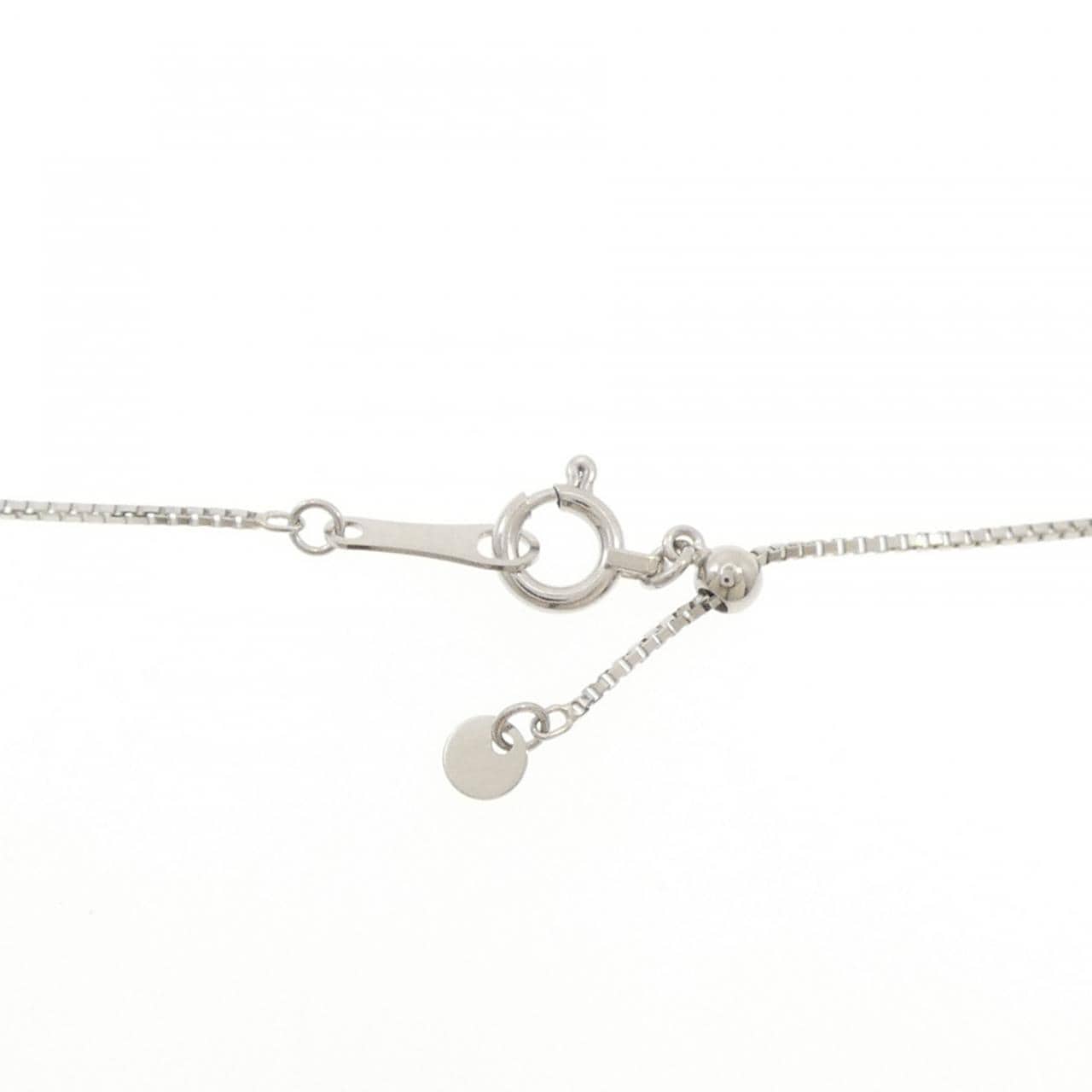 PT900/PT850 フラワー ダイヤモンド ネックレス 1.00CT