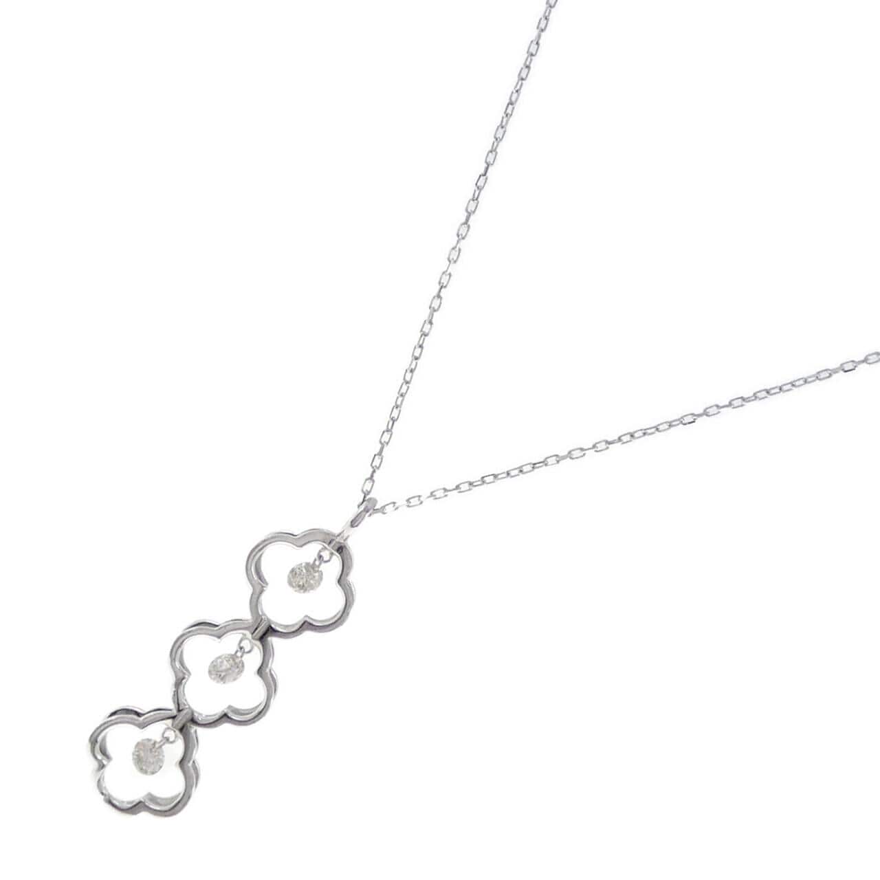 K18WG ダイヤモンド ネックレス 0.30CT