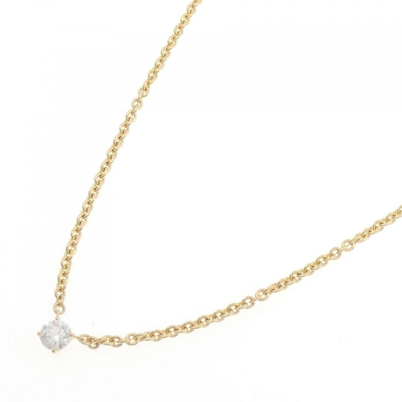 K18YG ダイヤモンド ネックレス 0.313CT G I1 Good