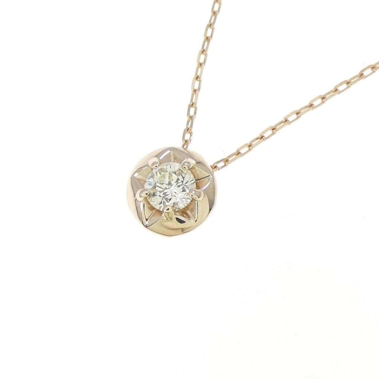 K10YG スター ダイヤモンド ネックレス 0.083CT