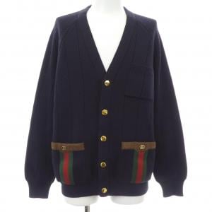 グッチ GUCCI ウェブ付きウールブレンドニットカーディガン 626349 XKBFJ カーディガン