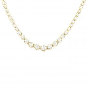 K18YG ダイヤモンド ネックレス 5.00CT