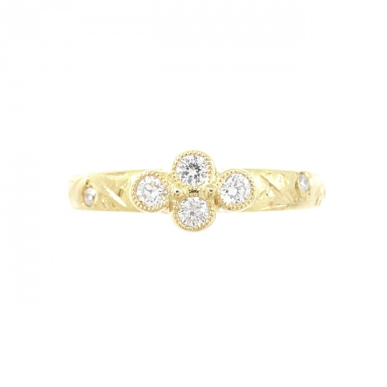 K18YG ダイヤモンド リング 0.12CT