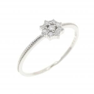 PT950 フラワー ダイヤモンド リング 0.08CT