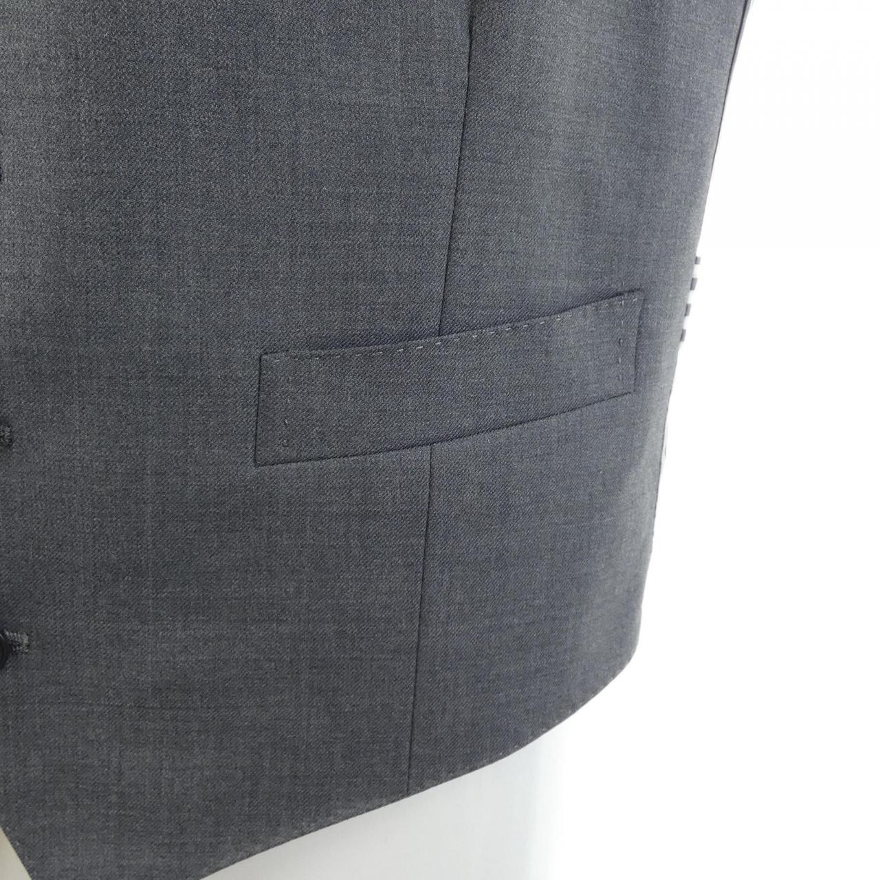 トムブラウン THOM BROWNE ツイル5ボタンベスト MVC001A ベスト
