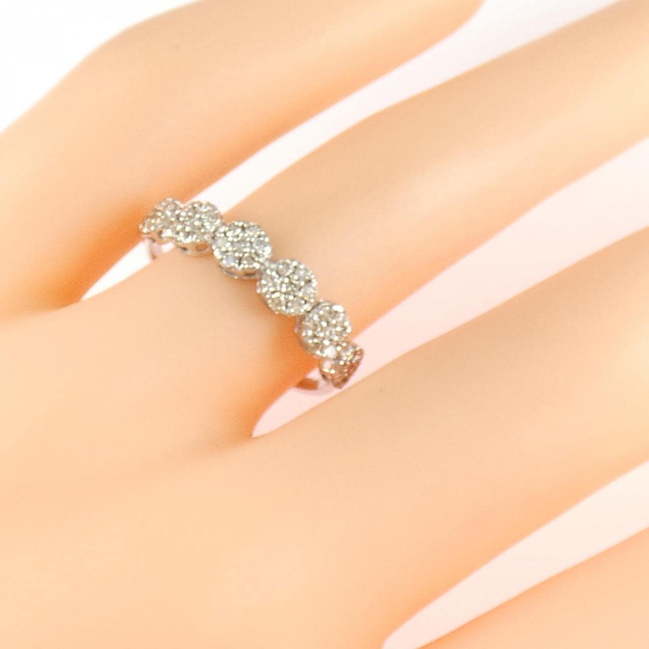 PT950 フラワー ダイヤモンド リング 0.30CT