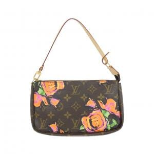 ルイヴィトン モノグラム ローズ(スティーブン スプラウス) ポシェット アクセソワール M48615 アクセサリーポーチ
