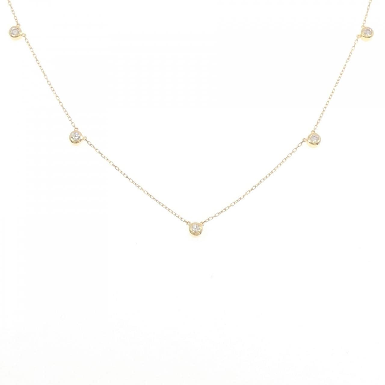 K18YG ダイヤモンド ネックレス 0.30CT
