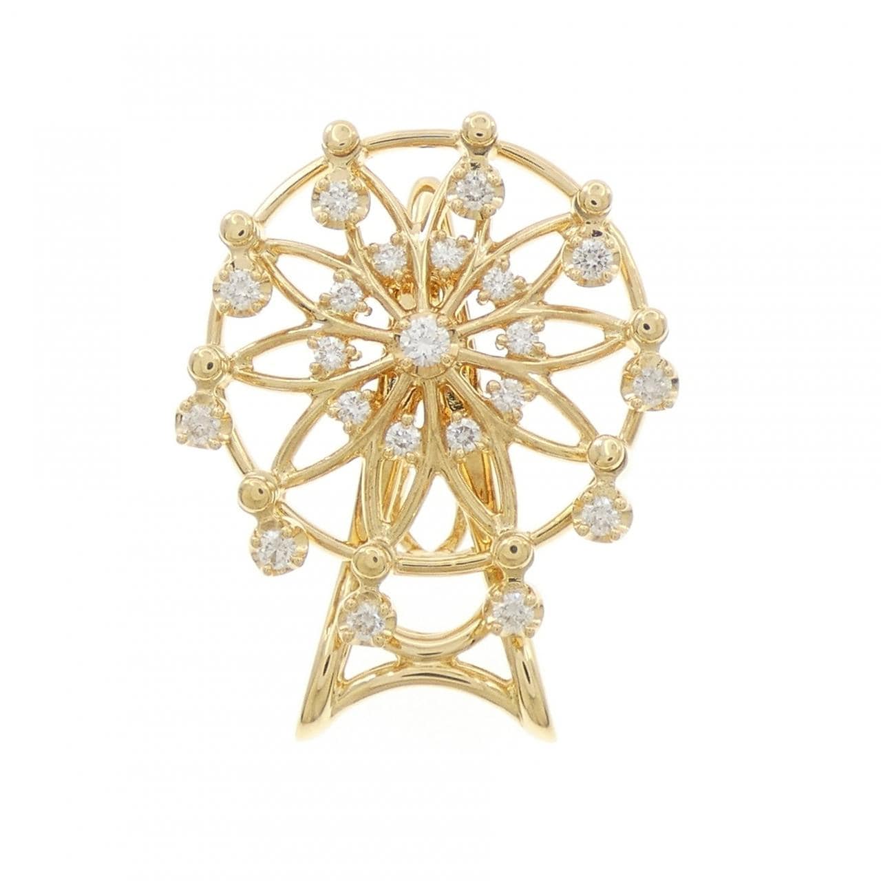 タサキ ダイヤモンド ブローチ 0.32CT