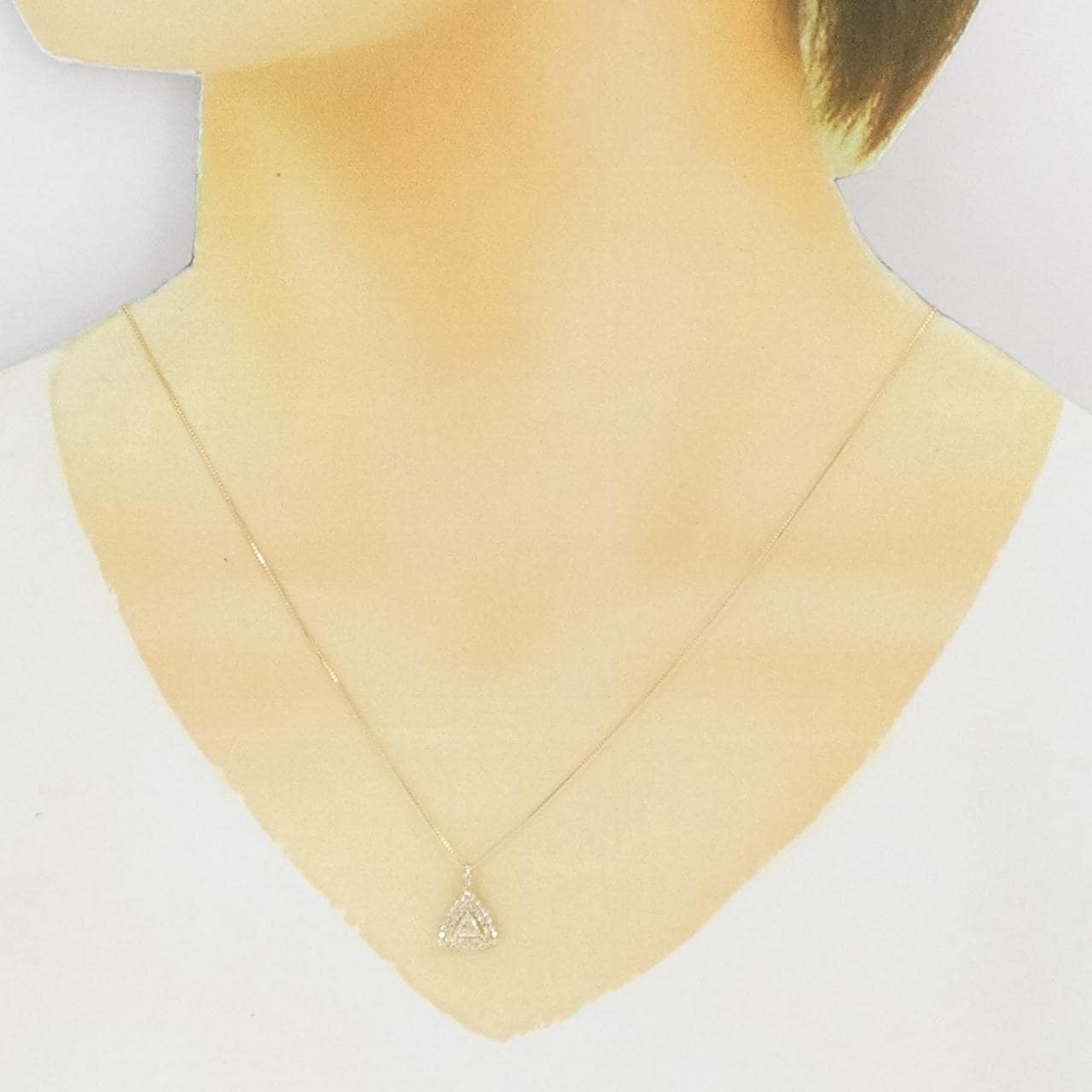【新品】K18YG ダイヤモンド ネックレス 0.45CT