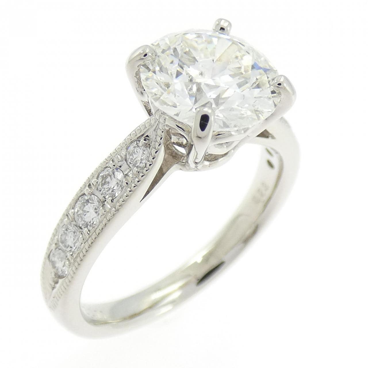 【リメイク】PT900 ダイヤモンド リング 2.011CT H SI1 EXT