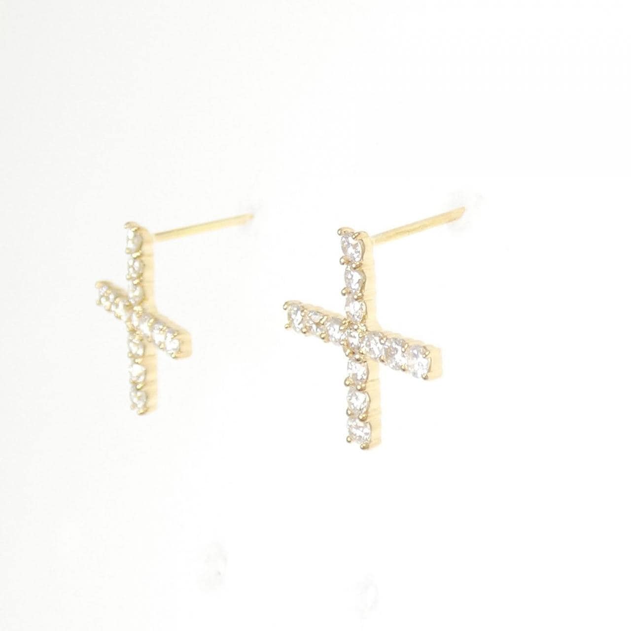 【リメイク】K18YG ダイヤモンド ピアス 0.60CT