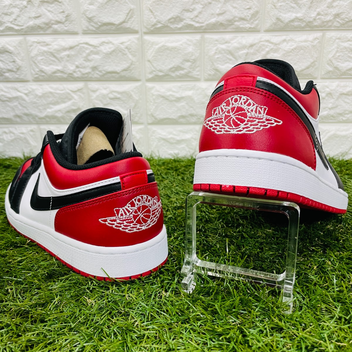 28 0cm ナイキ エアジョーダン 1 ロー Nike Air Jordan 1 Low Bred Toe Aj1 メンズ スニーカー 赤白黒のフリマ商品 Kante Komehyo