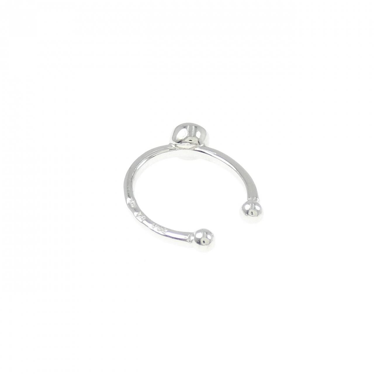 K18WG ダイヤモンド イヤーカフ 0.08CT 片耳