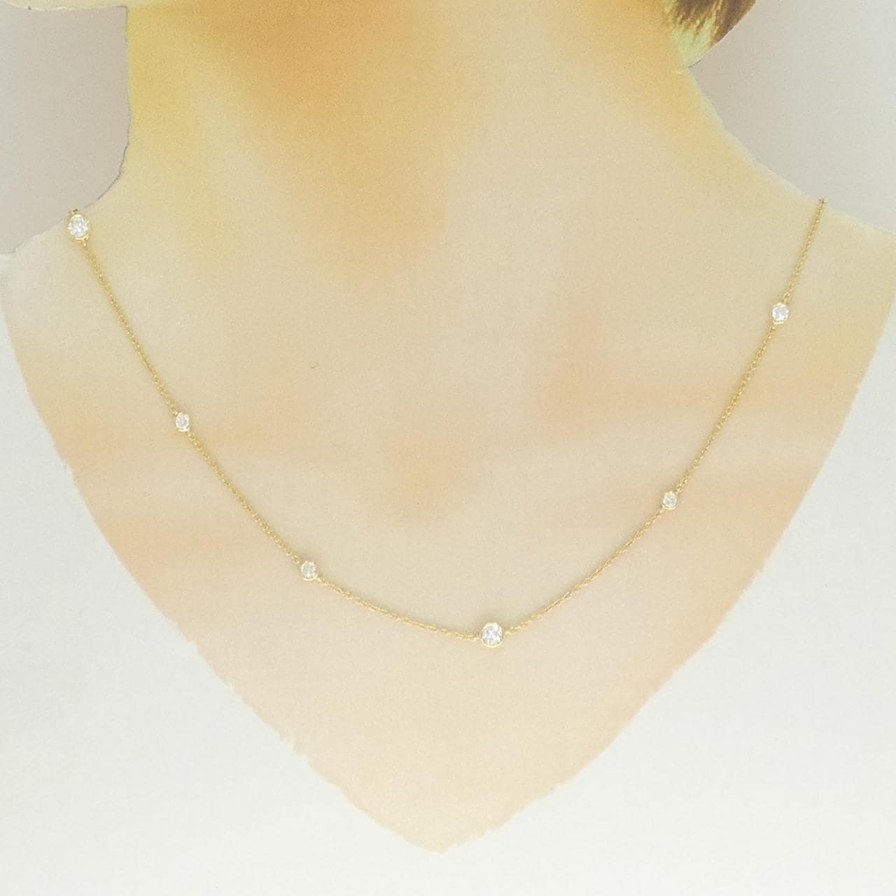 K18YG ダイヤモンド ネックレス 1.00CT