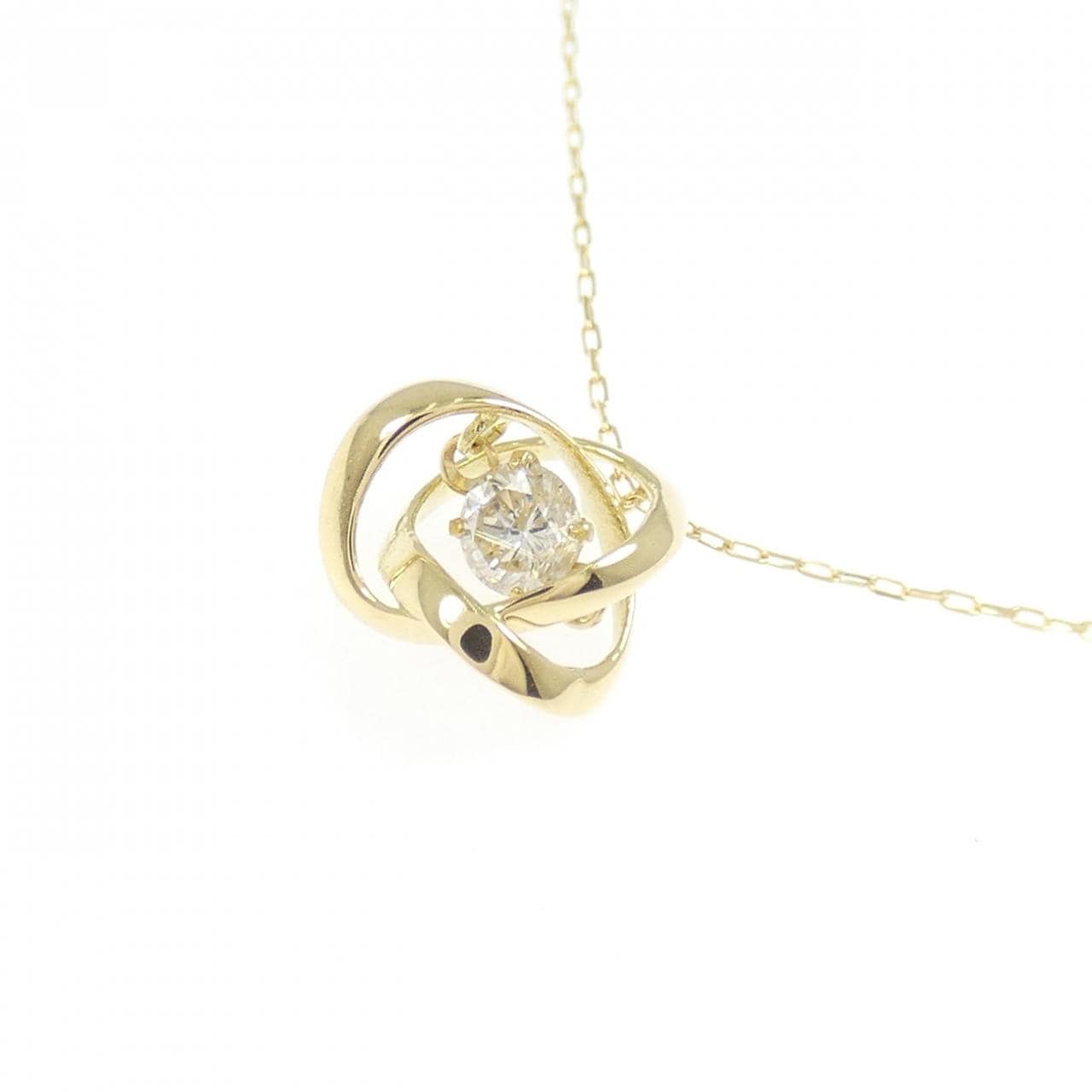 K18YG ダイヤモンド ネックレス 0.10CT