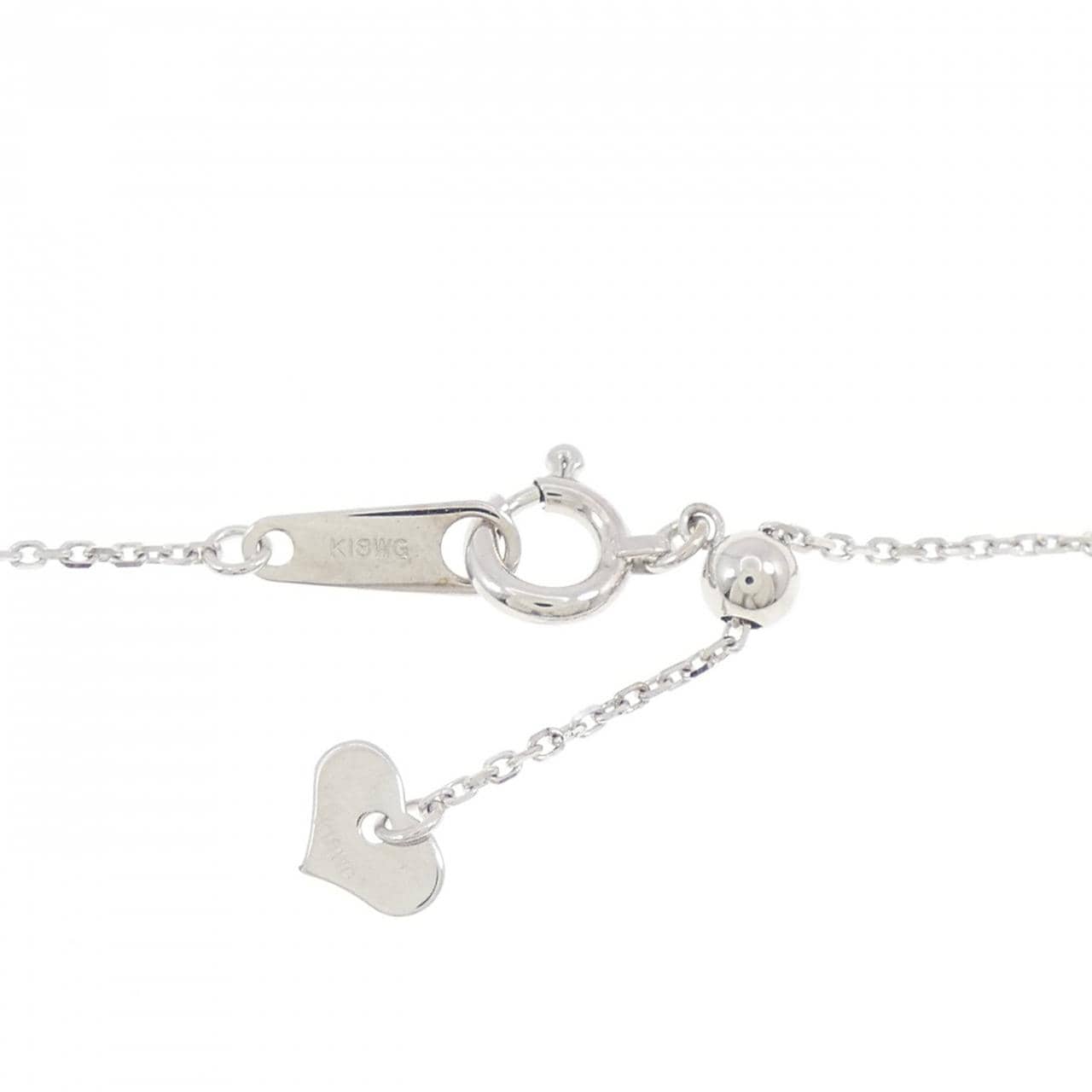 PT900/K18WG ダイヤモンド ネックレス 0.80CT