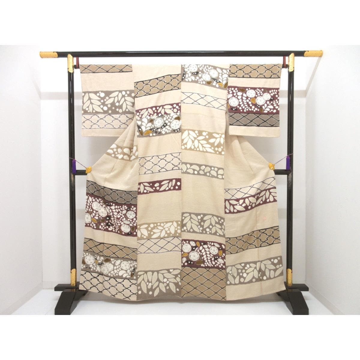 訪問着　大喜百花【青柳】